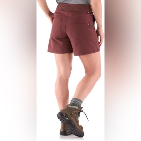 REI Co-op Women's Screeline Technical Shorts Regular Fit Cacao Maroon Size 4 - Picture 3 of 14